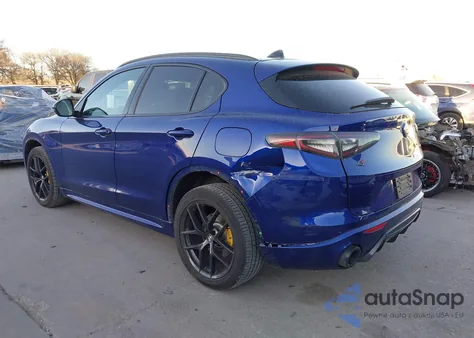 2021 Alfa Romeo Stelvio Ti Sport Awd from USA, damaged, VIN ZASPAKBN7M7D10750